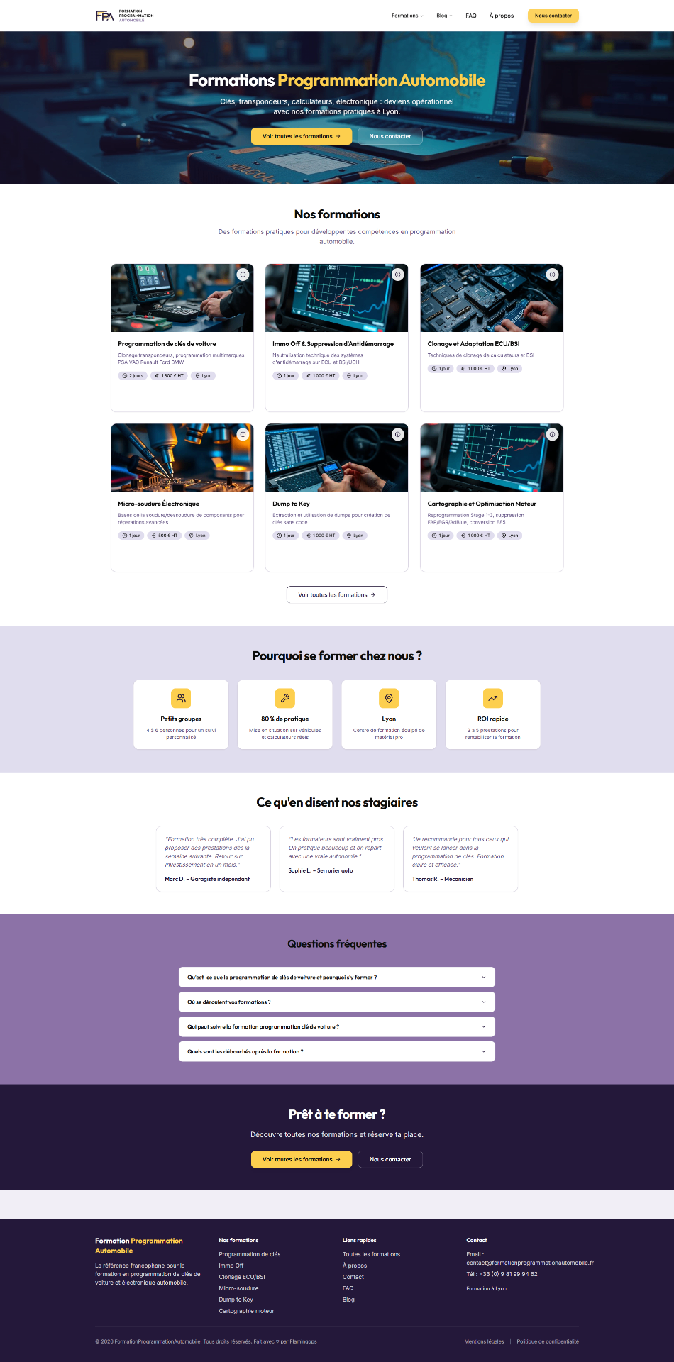 FormationProgrammationAutomobile.fr – Formation Programmation Automobile